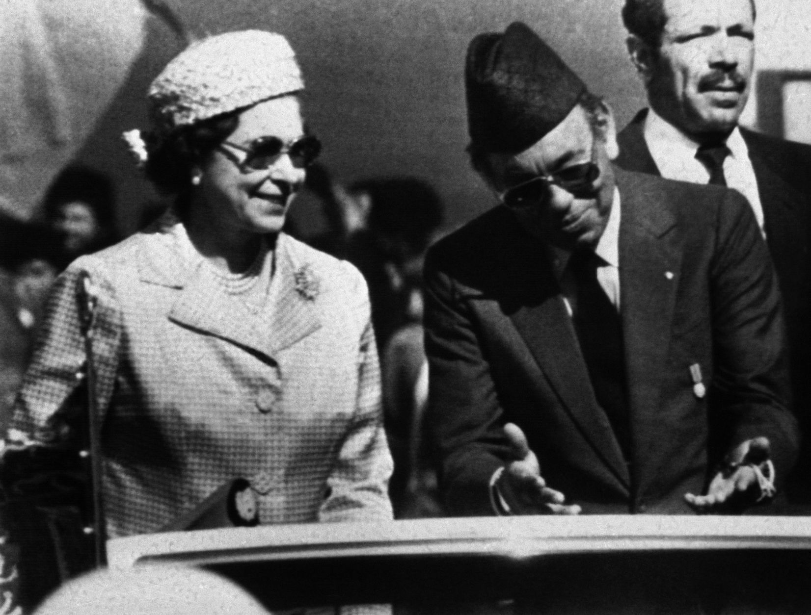 1980: Queen Elizabeth II and King Hassan II